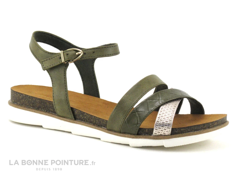 Marco Tozzi 2-28410-28 Olive - Sandale Femme Kaki 3 Marco Tozzi 2-28410-28 Olive - Sandale Femme Kaki
