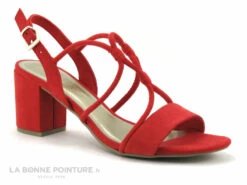 Marco Tozzi 2-28308-28 Red - Sandale Rouge - Talon Large -LA BONNE POINTURE Soldes cd24607c73b9e66c561f35ea11d5d5ef img 9484.jpg 170936