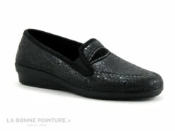 Zels 3193 - Noir - Chausson Mocassin Femme