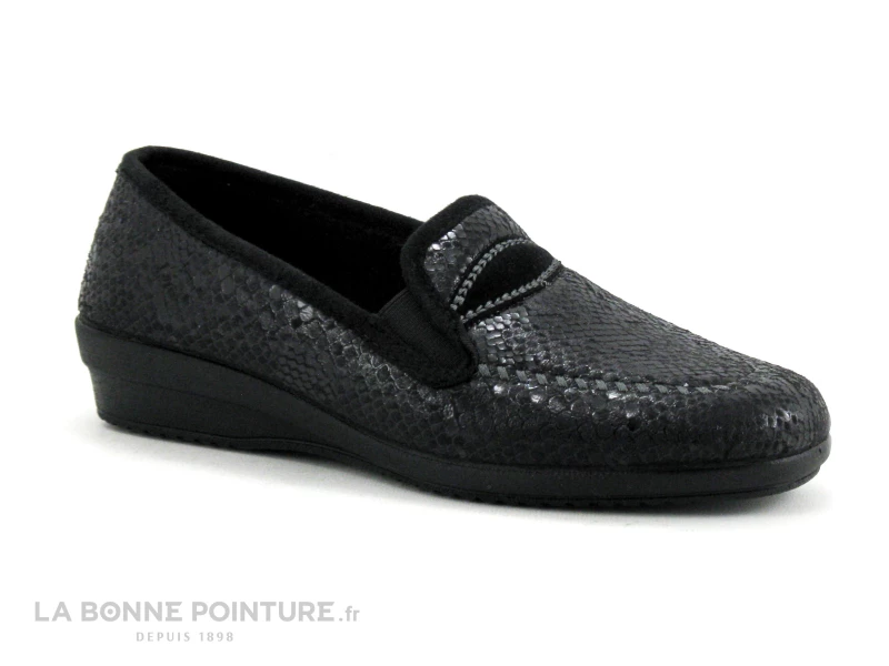 Zels 3193 - Noir - Chausson Mocassin Femme 3 Zels 3193 - Noir - Chausson Mocassin Femme