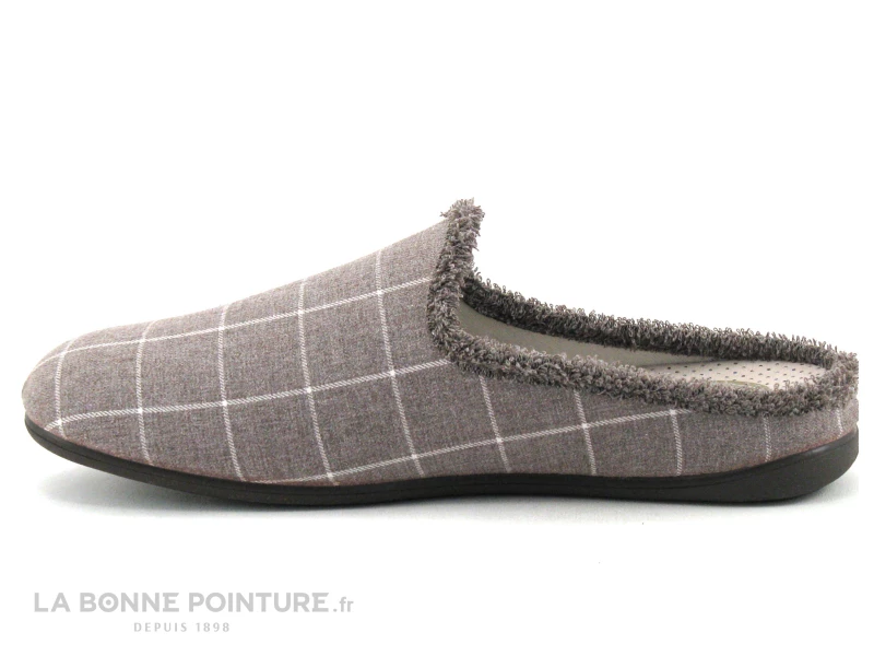 Zels 8543 Cuero - Pantoufle Mule Homme Marron A Carreaux 5 Zels 8543 Cuero - Pantoufle Mule Homme Marron A Carreaux – Image 3