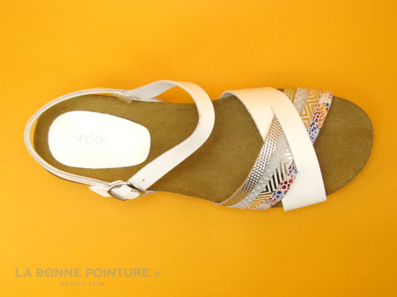 Jordana 3421 Blanc Argent - Sandale Mode Femme 7 Jordana 3421 Blanc Argent - Sandale Mode Femme – Image 5