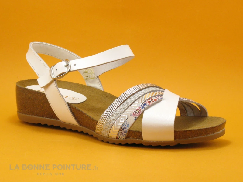 Jordana 3421 Blanc Argent - Sandale Mode Femme 6 Jordana 3421 Blanc Argent - Sandale Mode Femme – Image 4