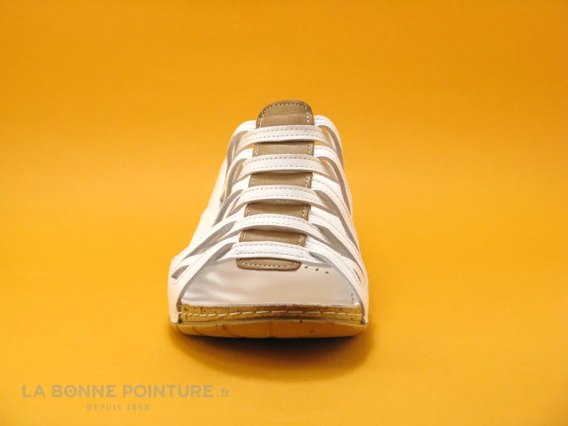 Karyoka DADOU Blanc - Mule Femme - Talon Compense 4 Karyoka DADOU Blanc - Mule Femme - Talon Compense – Image 2