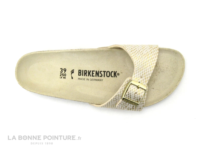 Birkenstock MADRID Shiny Python Eggshell Gold - BK1018543 - Mule F 7 Birkenstock MADRID Shiny Python Eggshell Gold - BK1018543 - Mule F – Image 5