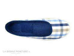 RYB 2260171 Bleu Carreaux - Pantoufle Ballerine Souple - Femme -LA BONNE POINTURE Soldes cd24607c73b9e66c561f35ea11d5d5ef img 9909.jpg 171548