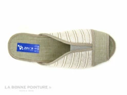 Zels 9294 Tabacco - Pantoufle Mule Beige - Argent - Rayures -LA BONNE POINTURE Soldes cd24607c73b9e66c561f35ea11d5d5ef img 9914.jpg 159862