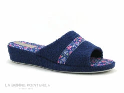 Patrizia Azzi PERANIO Bleu - Fleuri - Mule Femme En Eponge