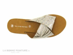 The Divine Factory HW4625 Blanc Argent Beige - Mule Plate Femme -LA BONNE POINTURE Soldes cd24607c73b9e66c561f35ea11d5d5ef img 9954.jpg 171449