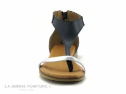 Jordana 3594 - Bleu Marine Et Argent - Sandale Femme Avec Zip -LA BONNE POINTURE Soldes cd24607c73b9e66c561f35ea11d5d5ef img 9960.jpg 171482