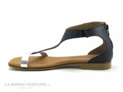 Jordana 3594 - Bleu Marine Et Argent - Sandale Femme Avec Zip -LA BONNE POINTURE Soldes cd24607c73b9e66c561f35ea11d5d5ef img 9961.jpg 171480