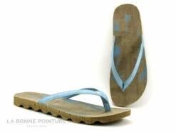 Morans MUROAD Bleu - Tong Femme Bleu Turquoise